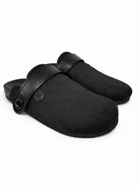 Coach Signature Canvas Mule Slides Black Slip On Slippers Women’s Size 10